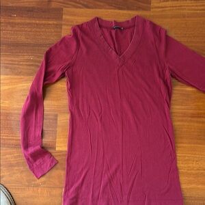 Magaschoni burgundy color  Long Sleeve Tee Sz Small